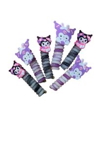 TJS IKAT RAMBUT SPIRAL KARTUN KUNCIR SPIRAL KARTUN IKAT KARET SPIRAL MOTIF ULIR RAINBOW KUROMI KURUMI CINNAMOROLL MELODY IR098