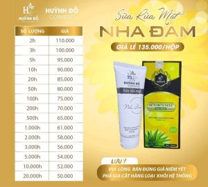 SỬA RỬA MẶT NHA ĐAM TƯƠI THẦN THÁNH NHÀ HĐ - NPP Sỉ Lẻ Mỹ Phẩm