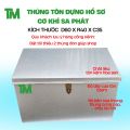Thùng đựng đồ nghề, hộp đựng dụng cụ đa năng bằng tôn kẽm hoa sen kích thướt 60x40x35. 