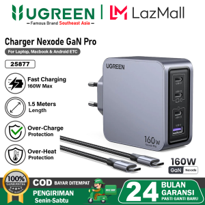 UGREEN Nexode GaN Pro 100W 140W 160W USB C 4-Port PD 3.1 PPS Wall Charger for MacBook Pro Laptop NoteBook