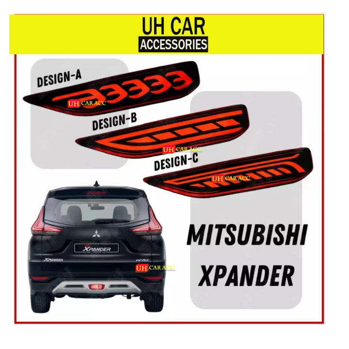 MITSUBISHI XPANDER REAR BUMPER REFLECTOR LED DRL FOG LAMP LIGHT | Lazada