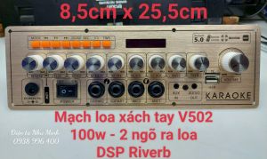 MẠCH LOA KÉO XÁCH TAY 100W 2 NGÕ RA LOA V502HL MẪU MÃ ĐEP ÂM THANH CHẤT LƯỢNG