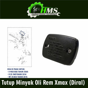 Tutup Minyak Oli Rem Xmax (Diral) - Cover Penutup Master Rem Atas Yamaha MT 25 R 25 X MAX 250