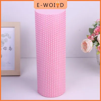 【E-WOITD】 ลูกกลิ้งโยคะ EVA ทรงกลมลูกกลิ้งกระบอกโฟมสำหรับออกกำลังกายพิลาทิสเสริมการออกกำลังกายที่บ้านขนาดเส้นผ่าศูนย์กลาง10ซม. ความยาว30ซม.