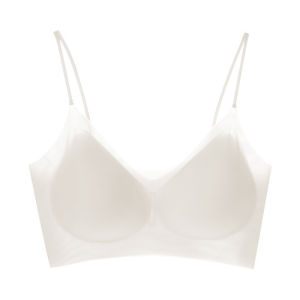 『Brelira』Ice Silk Bra 0.1cm Thin Push Up Bra Seamless Women Underwear Wireless Beauty Back Soft Support Lingerie