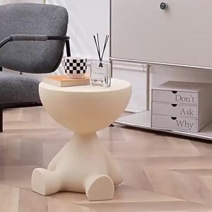 【LDIES】สไตล์นอร์ดิกมินิโต๊ะสตูลพลาสติกบ้านห้องนั่งเล่นโซฟาโต๊ะข้างห้องนอนจัดเก็บข้างเตียง Table