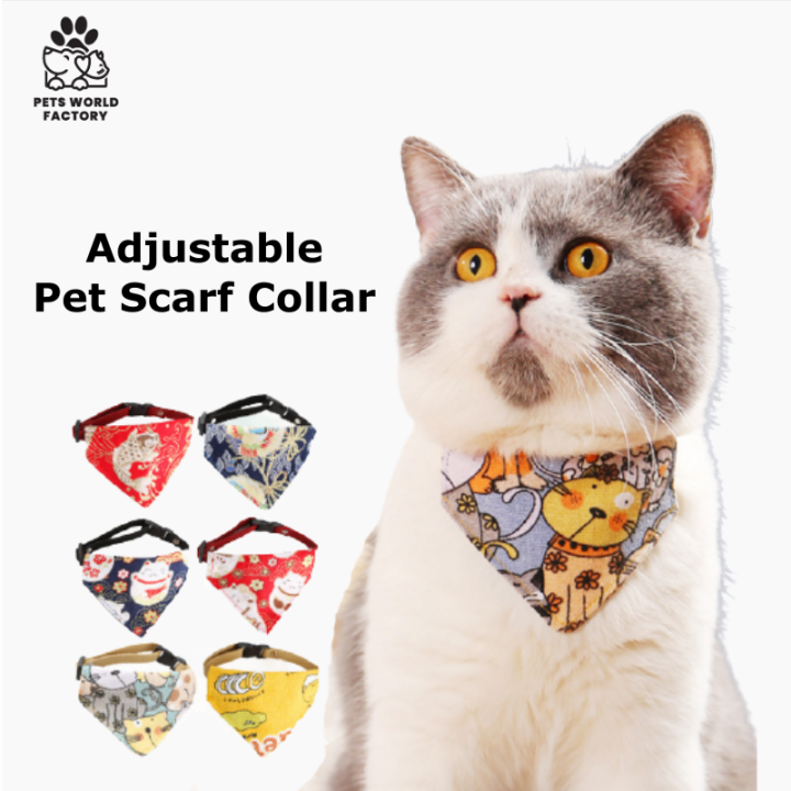 Pet Fashion Scarf Collar Cat Scarf Collar Dog Scarf Collar Fesyen Kolar