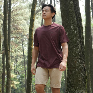 LGS - Kaos Casual - T-shirt - Kaos Quick Dry - Warna Merah - Motif Polos - Regular Fit - CTS.229.C3173.01.C