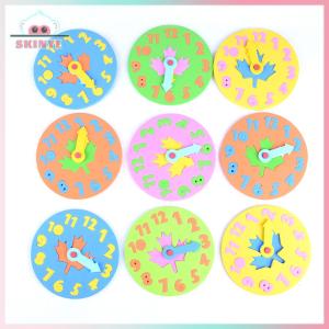 Skinye [Ready Stock] Kawayi Cute Cute EVA Foam Number Clock Time Jigsaw Puzzle Kids Learning Toy