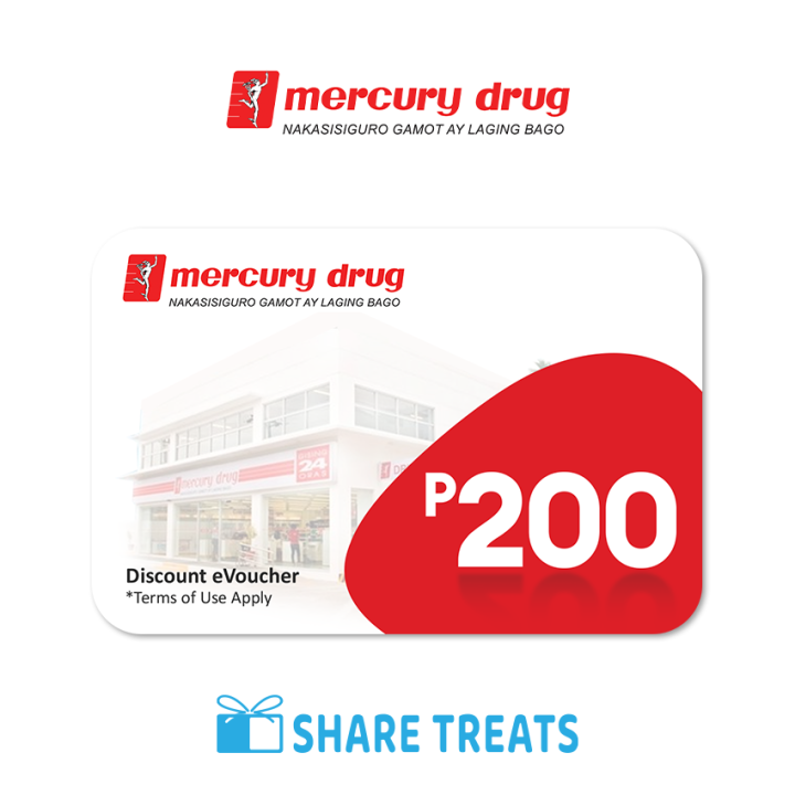 Mercury Drug P200 Worth Voucher (SMS eVoucher) | Lazada