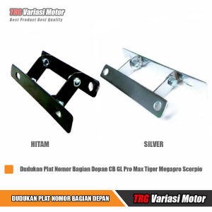 Pangkon Plat Depan CB GL Pro Max Tiger Megapro Scorpio TRG Bahan Plat Tebal dan Fleksibel
