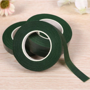 Floral Green Paper Tape Florist Elastic Tape Self Adhesive Handmade Diy Material Decoration Rose Bouquet Rod Wire Tape Floral Packaging Tape WrappingTape