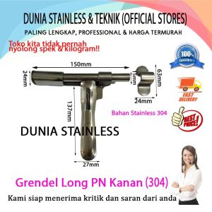 Grendel Long PN Kanan 304 aksesoris pintu