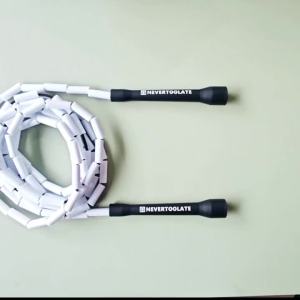 NEVERTOOLATE same uality as ELEVATE STYLE RHEA hard bead beaded fitness style skipping jump rope 1 inch straight beads