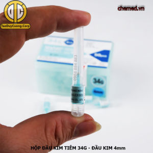{Lẻ 1 cái} đầu kim 34g - 4mm đầu kim nano tiêm dưỡng chất 34g -4mm