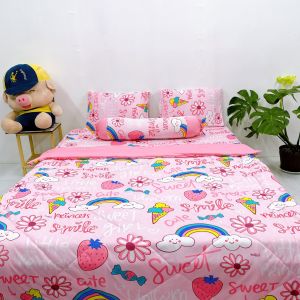 Bộ ga gối thun lạnh mẫu Mây (4 món - 5 món) chăn/ mền ga gối thun hàn quốc ga gối minh anh/ changagoiminhanh
