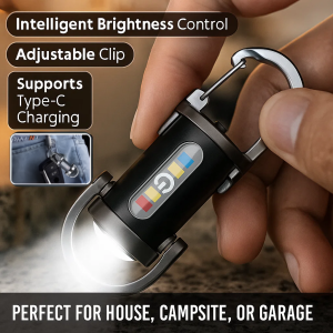 Strong waterproof flashlight Lighting lamp keychain burst bright aluminum products flashlight