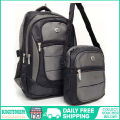 Budgetstoreph HP 2 in 1 backpack bag with free pouch with laptop compartment bagpack on sale for men and women unisenx on sale today korean fashion. 