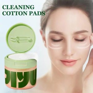 BOBRU 100pcs/1 box Brightening Gotu Kola Extract Facial Cotton Pads Moisturizing Shrinking Pore Facial Toner Cotton Pads Deep Cleaning Reduces Dullness Centella Cleansing Pads Skin Care