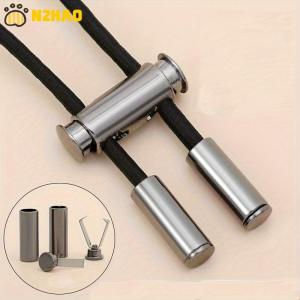 【N2HAO】 2M Strong Elastic Band Sweatpants Waist Drawstring Strap With Threading Device Cord Lock Stopper DIY Sewing Band Accessories