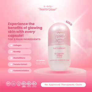 Heera Glow 60 Capsule | Heera Glow 20in1 Whitening Collagen Glutathione Rosehips  Centella Asiatica