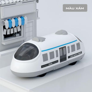 Đồ chơi mô hình tàu cao tốc chạy cót 2 chiều tiến lùi tự động cho bé đồ chơi tàu hỏa xe lửa chạy cót không dùng pin