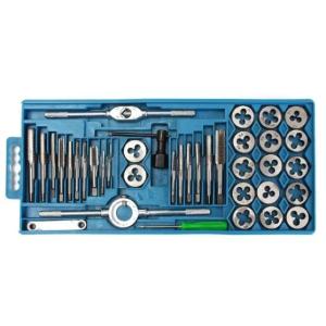 MD MOHS DIAGNOSTICS HT0739 40Pcs Metric Tap & Die Set M3-M12 Nut Bolts Tool Set