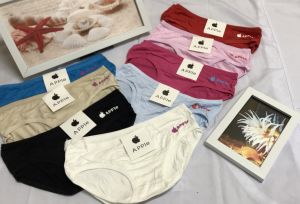 Quần Lót Nữ Logo nổi A’PPLE 2713 Size (45Kg-50Kg) Quần Chip Nữ Thun Cotton co dãn thoải mái thấm hút mồ hôi tốt mát mẻ dễ chịu