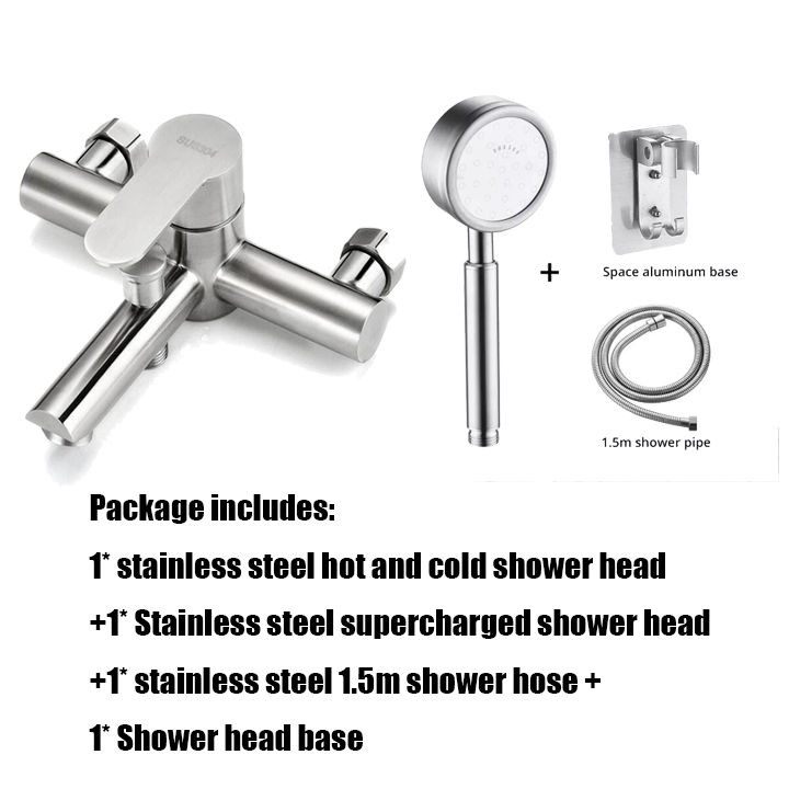 Wapol Shower Mixer Valve Hot And Cold Faucet Bathroom Shower Set With ...