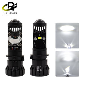 LED Mini Lens T4 H7 H4 LED Projector Lenses 100W 6000K White Light Car Headlight Bulbs Projector Head Lamp Auto light LHD RHD