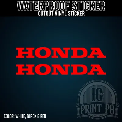 HONDA (2pcs) Sticker / Cutout Vinyl Sticker / Decal Waterproof