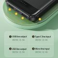 Awei P37K 10000mAh Power Bank Dual USB Port Powerbank Multiple Output Pawerbank Bank Kuasa. 