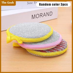 [The Gesh] 3 10 PCS Double Sided Dishwashing Sponge Dish Washing Brush Pan Pot Dish Wash Sponges Household Cleaning Reusable Kitchen Tool