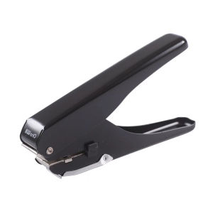 Handheld Single Hole Oval Shape Slot Puncher Metal Paper Punch Tool Card Documents School Office Stationery KWT