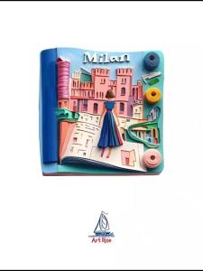 [Magnet]Designer Milan Fashion Magazine Fridge Magnet