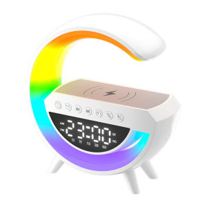 4 in1 LED Atmosphere Light RGB Wireless Charger Multifunction Bluetooth Speaker 10 Lighting Modes