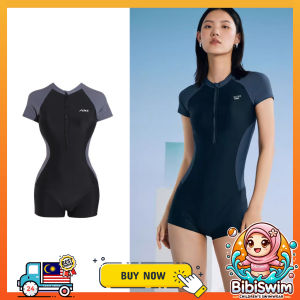 BIBISWIM Swimming Suit Woman Sports One-Piece Shorts Swimsuit Beachwear Baju Renang Perempuan 泳衣 女