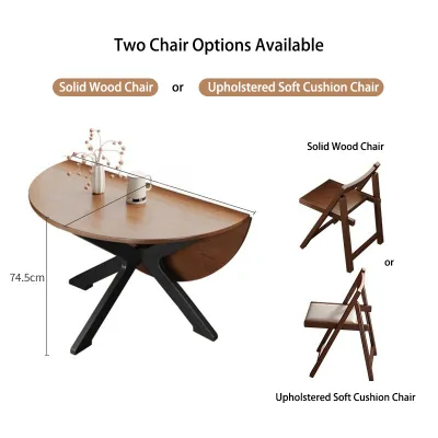 NKAHS Pre Order olid Wood Round Dining Table 2026 New Foldable Extendable Table 10 Seater Multifunctional Dinner Table Space Saving Kitchen Table for Small Apartment Living Room Home Furniture