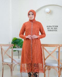 [ BAYAR DI TEMPAT ] SETELAN KEBAYA TULLE - KEBAYA TUNI - KEBAYA WISUDA - KEBAYA PESTA - COD