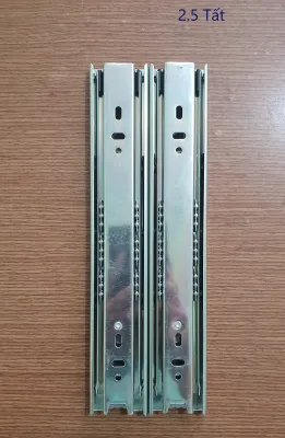 Bộ (02) Thanh trượt ray bi 3 tầng bản 42mm dùng làm ngăn kéo các loại tủ bàn - kích thước 25 30 35 40 50 cm ( kèm vít )