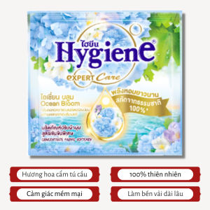 (Trợ Giá) Gói Nước Xả Vải Hygiene Thái Lan 20ml/Gói Giặt Xả Quần Áo Siêu Đậm Đặc Làm Mềm Vải Lưu Hương Bền Lâu
