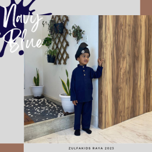 Baju Melayu Raya Budak Slim Fit Moden Baby Blue Navy Blue Lilac Hitam Kurta Kids Sedondon Family Murah 2023