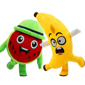 Watermelon Banana Inflatable Costume Parade Adult Character Cosplay Fruit Halloween Performance Party Event Mascot Set