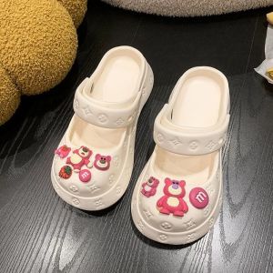 Sandals for Women Korean Fashion Slippers Summer Thick Bottom Non-slip Slippers