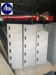 Tủ hồ sơ locker sắt 3 4 5 6 tầng đựng đồ nhân viên có khóa an toàn để đồ cá nhân giá rẻ y hình giá xưởng HCM
