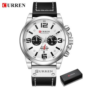 Fashion Chronograph Watch Men CURREN Luxury Brand Waterproof Sport Wrist Mens Watches Casual Wristwatch Male Clock Reloj Hombre