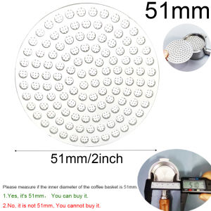 51/54/58mm Puck Screen 304 Stainless Steel 2-Layer Coffee Reusable Screen Mesh Filter for Espresso 51/54/58mm Portafilters