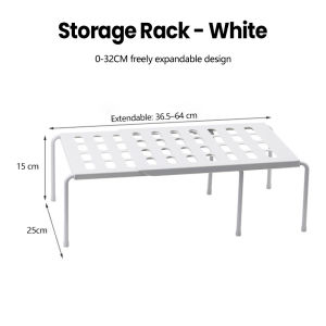 Expandable Kitchen Rack Cabinet Counter Shelf Organizer Retractable Tableware Under Sink Spice Shelf Desktop Storage