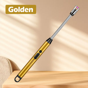 ไฟแช็ก usb ที่จุดแก๊ส ที่จุดเตาแบบไฟฟ้า ปืนจุดไฟ ที่จุดเทียนหอม ไฟแช็คพกพา ปรับได้ 360° Electric Lighter