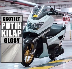 SKOTLET STIKER MOTOR PUTIH SUSU GLOSY SCOTLITE WHITE GLOSY STIKER PUTIH MENGKILAP SCOTLAIT WHITE GLOSY HARGA PROMO BISA COD